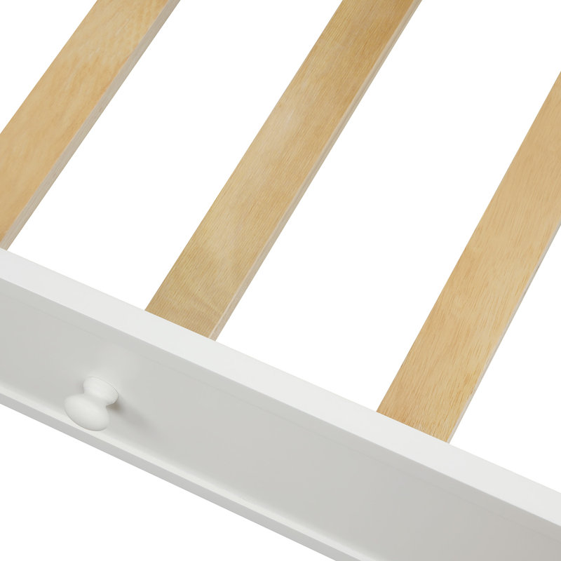 Three Posts™ Baby & Kids Alaina Twin Over Full Solid Wood Bunk Bed with